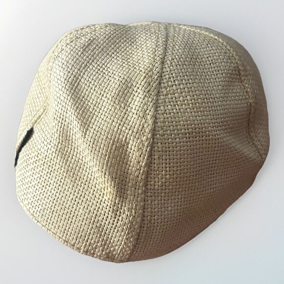 Ben Sherman Straw Newsboy Hat Cap Brown Tan Size Small Fitted - Picture 3 of 8